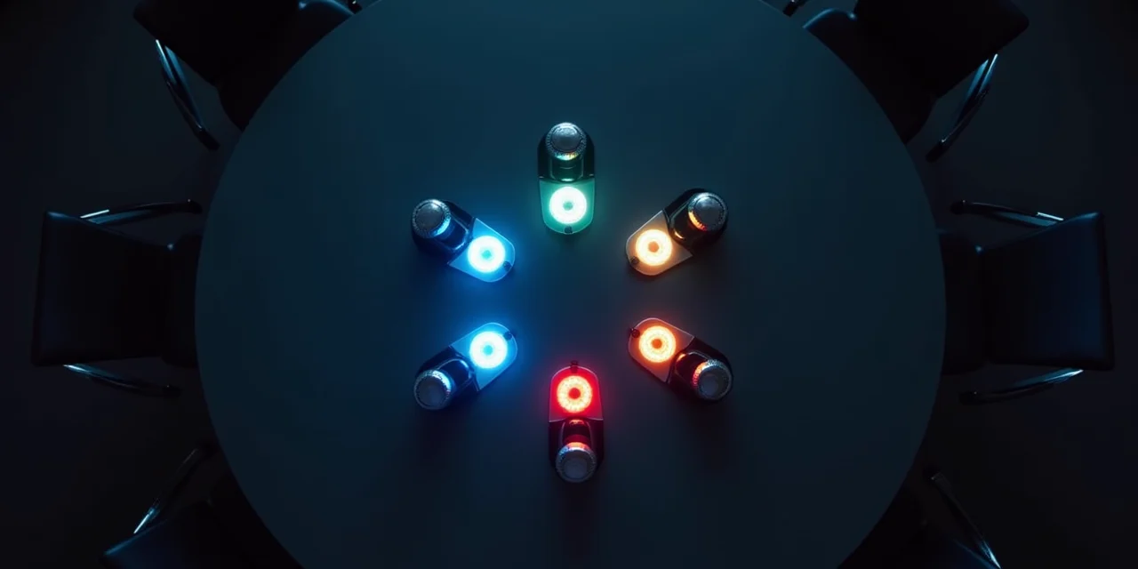 A circular conference microphone array with eight individual capsules arranged in a ring